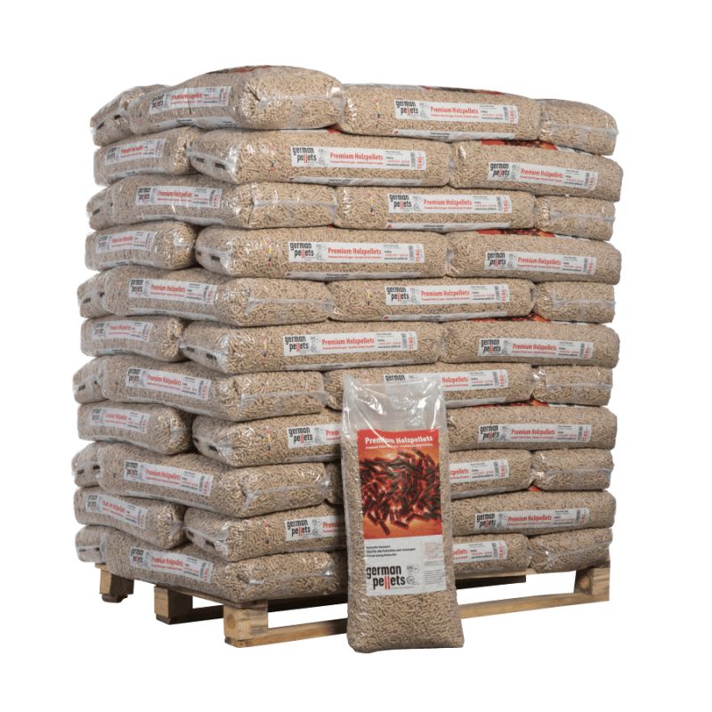 Granulés de bois German Pellets - Palette de 66 sacs de 15 kg