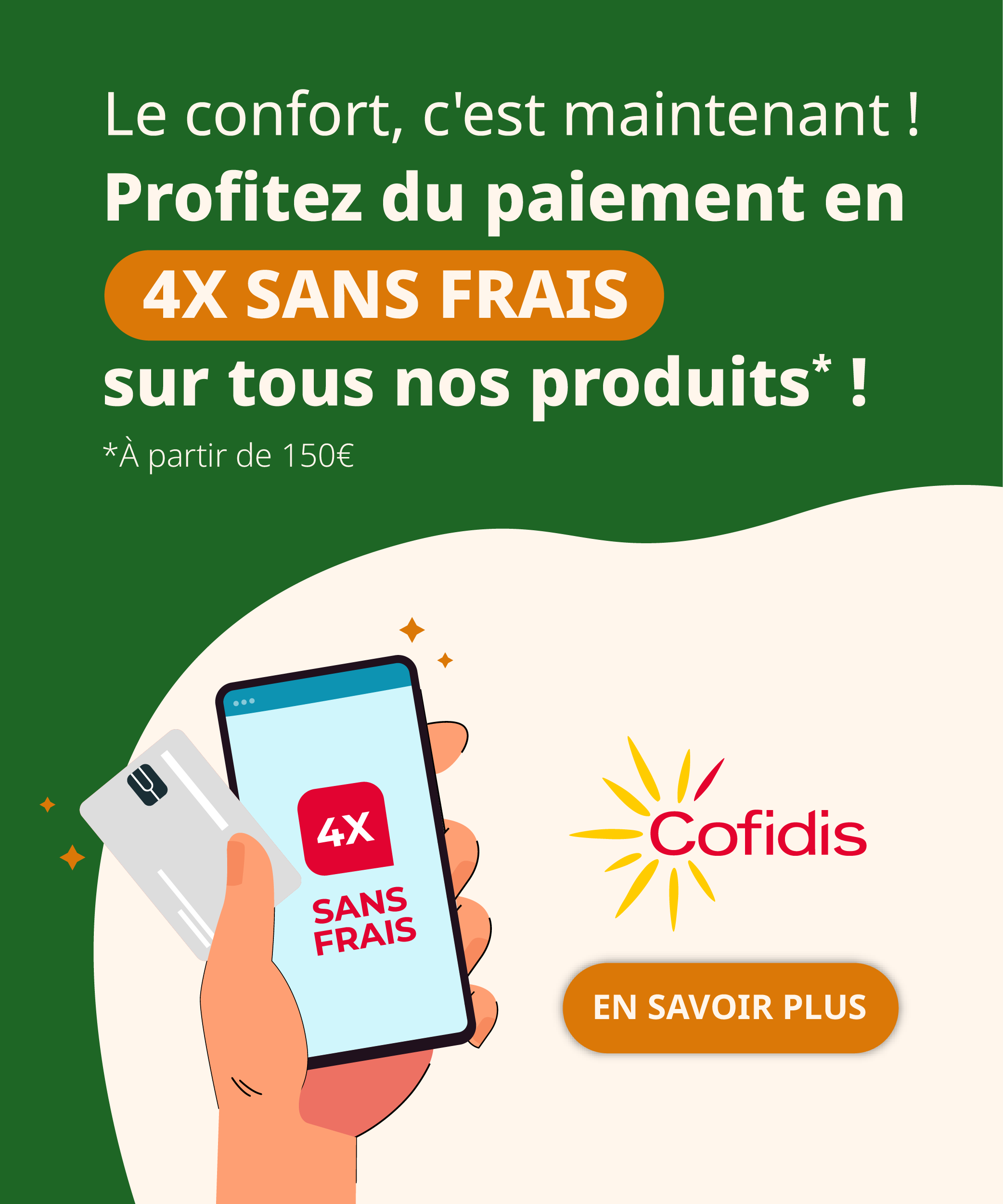 Mise en avant paiement 4x sans frais